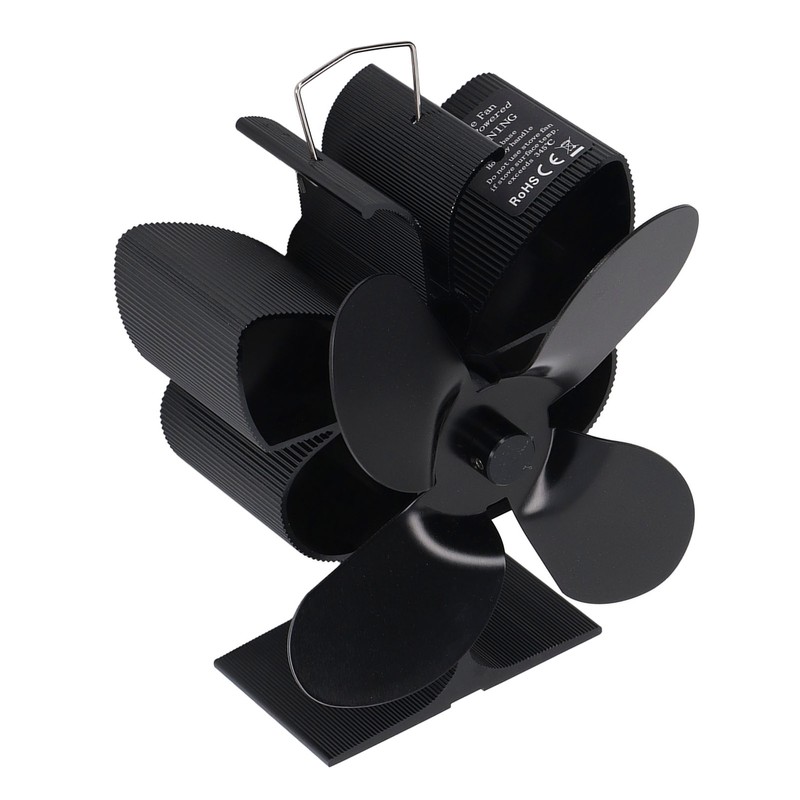 4 Blades Heat Powered Fireplace Fan Self Starting Temperature Resistant
