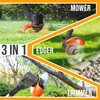 Cordless Weed Wacker Battery Powered Weed Eater with 2 Battery