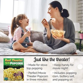 Wabash Valley Farms All Inclusive Popping Kits - Less Salt Less Oil - 5 Kit - 2 Pack