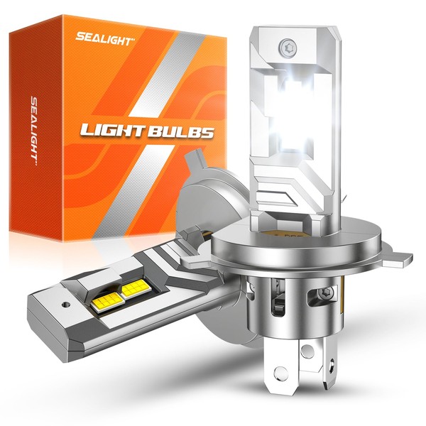 SEALIGHT H4 Bulbs, 30000LM 8X Brightness H4 Fog Lights, 6500K