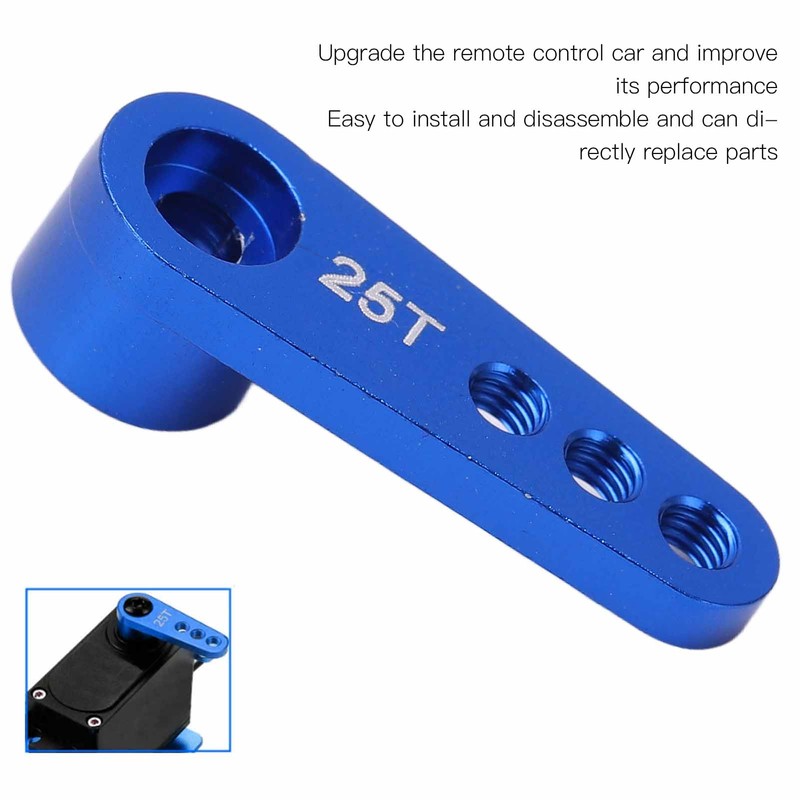 5Pcs 25T Servo Horns Aluminium Alloy Steering Servo Arms Blue