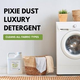 Walter & Rosie Pixie Dust Luxury Detergent - Inspired Scent with Green Notes & White Jasmine - Cleans All Fabric Types - Ideal for Machine & Handwash - The Happiest Detergent on Earth - 64 Oz