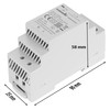 Poppstar 24V Transformer DIN Rail output 24 V DC 1.5