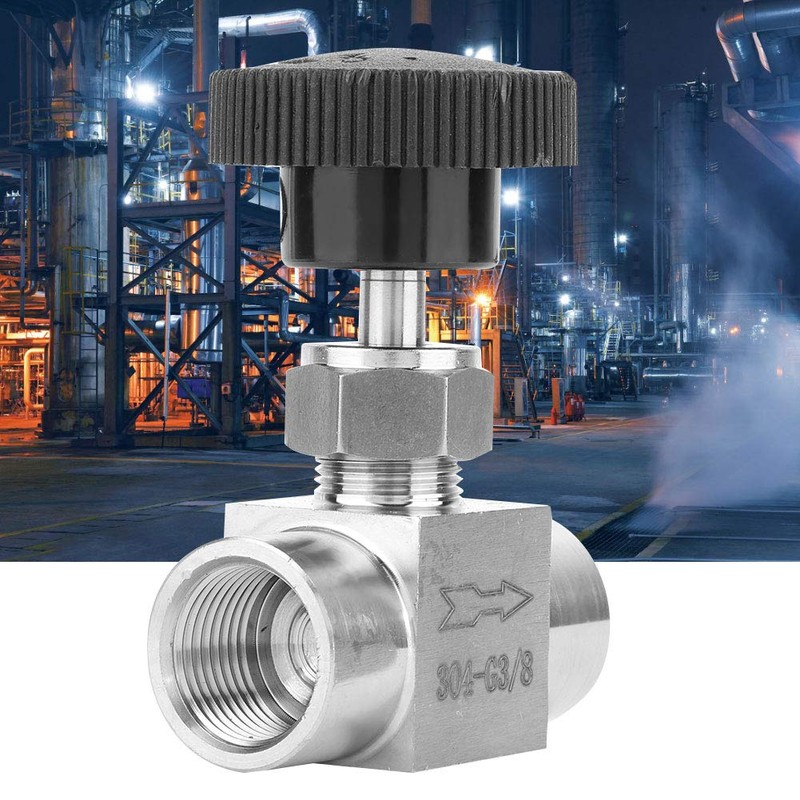 Fafeicy 3/8" Stainless Steel Flow Control Valve Throttle Valve Check