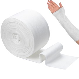 Tubular Bandages Elastic Tubular Support Bandage Washable Compression Wrap Roll Support Sprain Bandage for Arm Leg Knee 10CM x 5M Natural Color