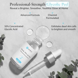 Glycolic Acid 50% Gel Peel - Enhanced with Retinol & Green Tea Extract (Professional Skin Peel)1 ounce