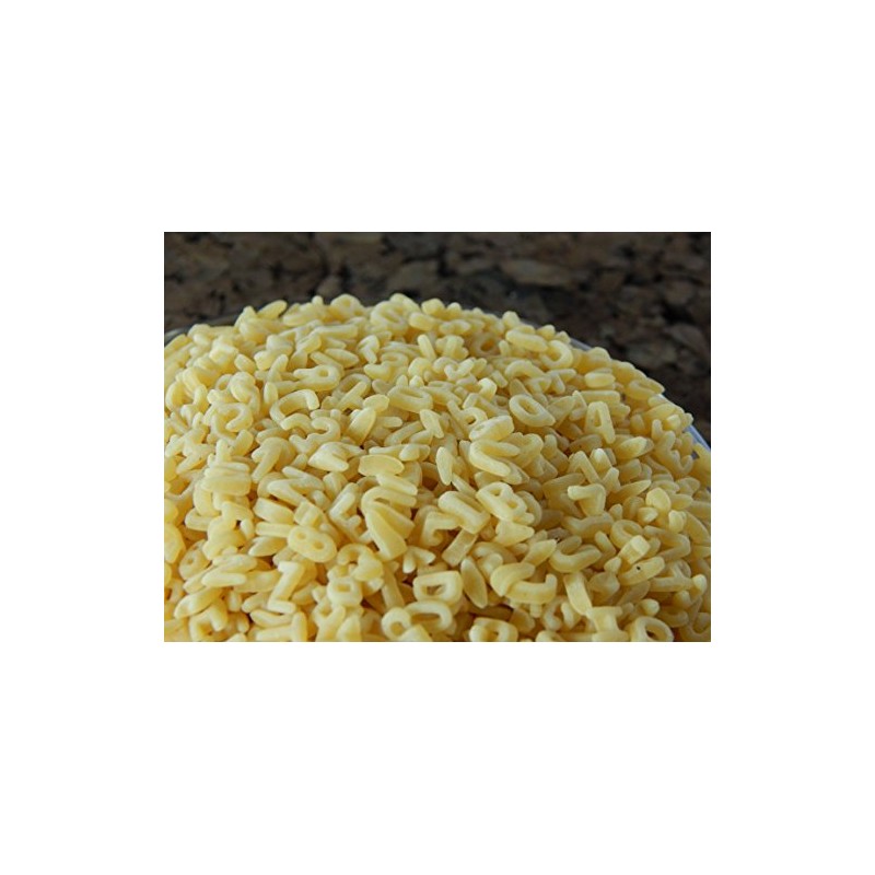Alphabet Pasta Noodles - 3 Lb Tub