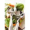 MOZAIK Metallised Plastic Salad Serving Spoon & Fork Set (2