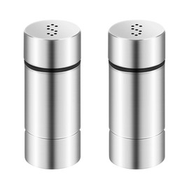 Pack of 2 Salt Shakers, Small, Mini Salt Shaker for On the Go, Salt Shaker Mini for Restaurants, Camping and Outdoor Barbecue, Mini Salt Shaker for Restaurants, Camping and Barbecue