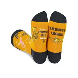 InnoBeta Trumpet Gifts, Gifts on Birthday and Christmas, One Size Crew Socks