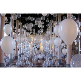 Clear Balloons,100pcs 12inch Transparent Latex Helium Balloons for Birthday Weddings Theme Party Decorations