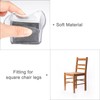 sourcing map Chair Leg Floor Protectors, 8Pcs Square PVC &