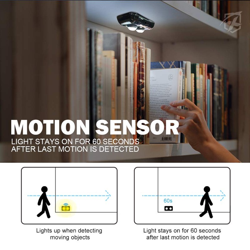 Xprite 4 PCS Gun Safe Light Kit with PIR Motion