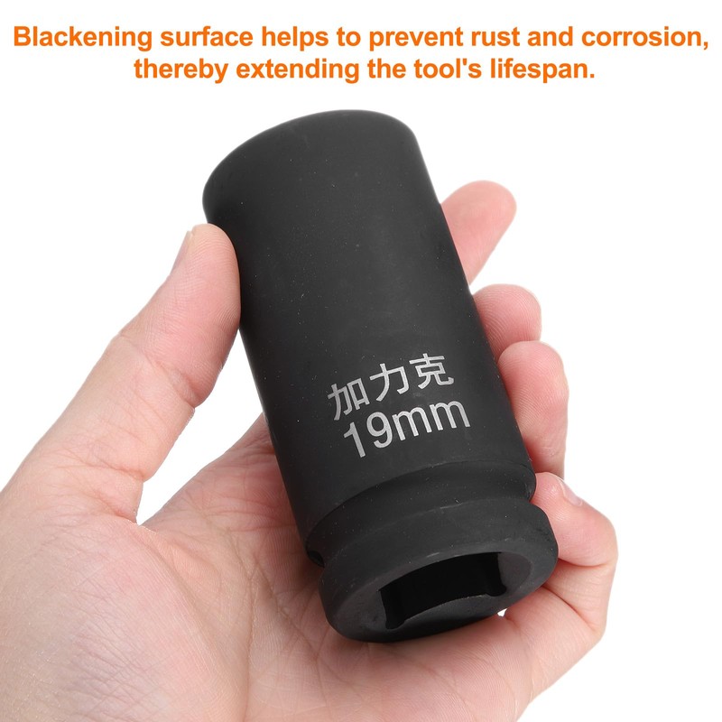 sourcing map 4 Point Square Socket 3/4" Drive by 19mm