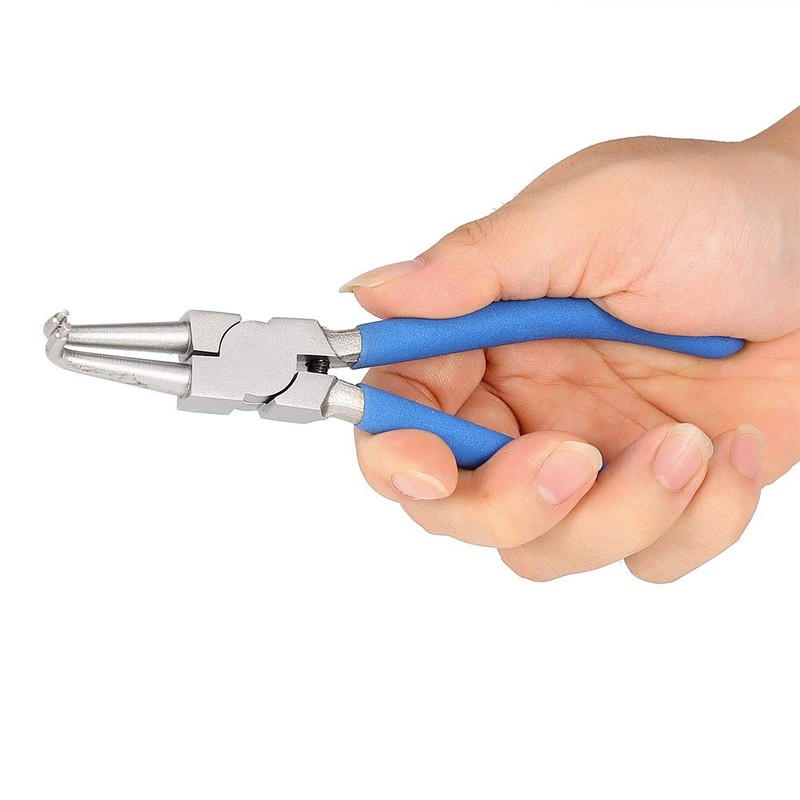 Professional Circlip Pliers Set, 4-Piece Snap Ring Pliers 7" Circlip