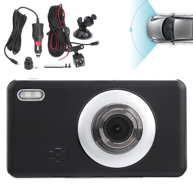 4in DVR Driving Recorder 1080P HD Dual Lens Camera LCD