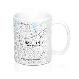 Maspeth, New York NY Map Mug (11 oz)