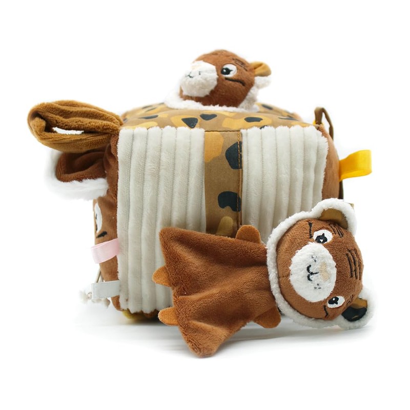 Les Déglingos - Fabric Activity Cube - Speculos the Tiger
