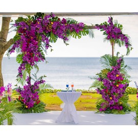 IPOPU Bougainvillea Artificial Flowers 31.1in Silk Bougainvillea Flowers Faux Bougainvillea 8PCS Long Stem Fake Bougainvillea Branches for Wedding Home Garden DIY Decor(Light Purple)