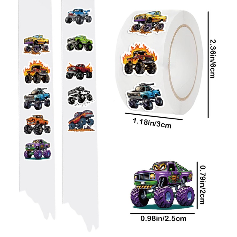 Car Sticker Reward Stickers, 1000PCS, 2 Roll, 2 Colour