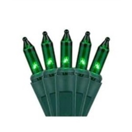 Holiday Bright Lights Indoor/Outdoor 46.5' 100L Mini Light Set - Green