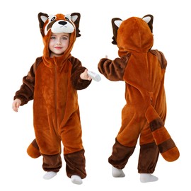 TONWHAR Disfraz de animal para bebés de 0 a 5 años, mameluco con capucha(4-5 Años/altura:110-115cm)