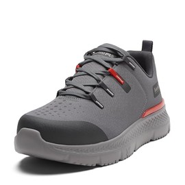 Timberland PRO Men's Intercept Steel Safety Toe Industrial Athletic Work Shoe, Grey/Red, 12 Wide