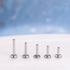 limerencia 16G/18G Hypoallergenic Internal Threaded Titanium Bar Post Replacement,Flat Back