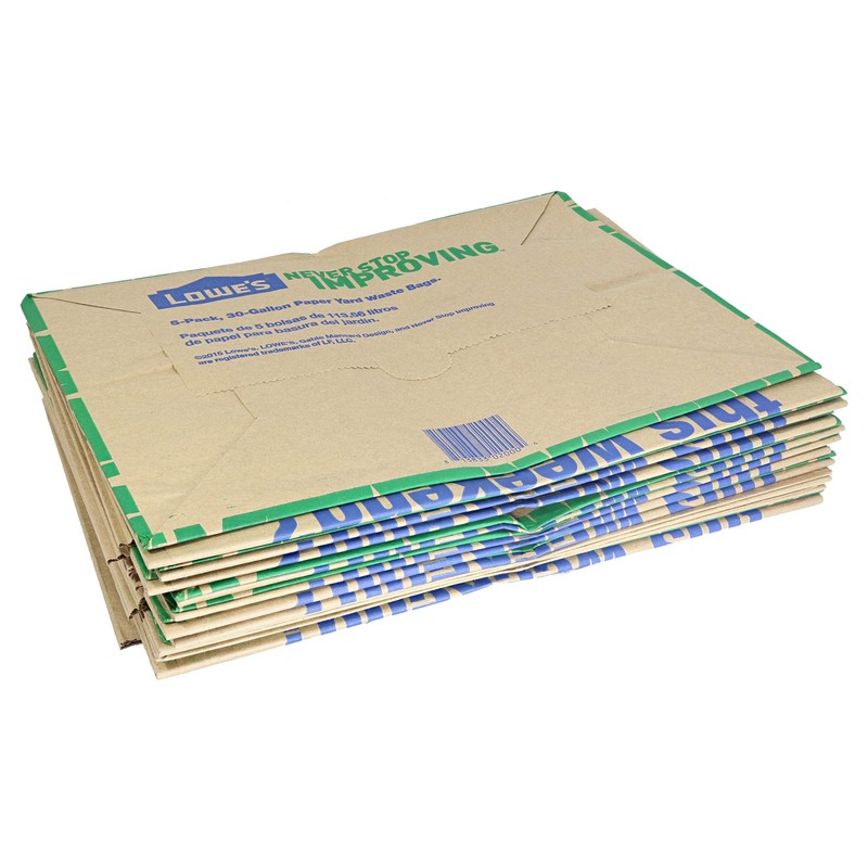 Lowe's 30 Gallon Heavy Duty Brown Paper Lawn and Refuse
