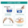 QincLing 2 Pairs of False Teeth Veneers, Temporary Teeth, Artificial