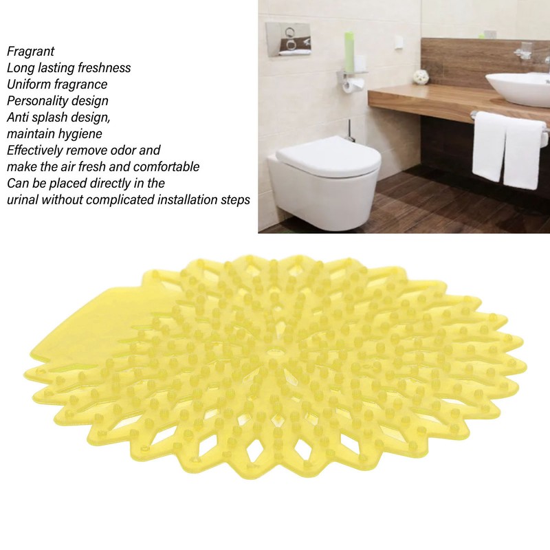 10Pcs Urinal Screens Deodorizer Splash Proof Long Lasting Odor Removal