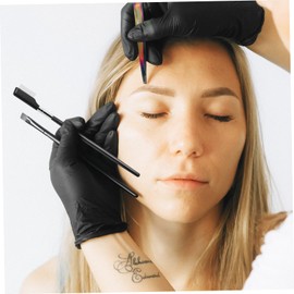 Minkissy Eyelash Comb Set Lash Separator Spoolie Brush Metal Lash Comb Eyelash Extension Tool Portable for Home Travel