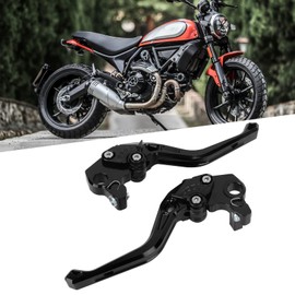 Clutch Brake Handle Antioxidation Adjustable Beautiful Brake Clutch Lever Replacement for DUCATI Scrambler 1100/Sport/Special Black