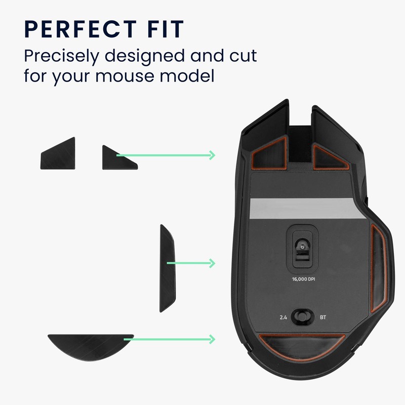 kwmobile Mouse Feet Replacement Compatible with Razer Basilisk X Hyper