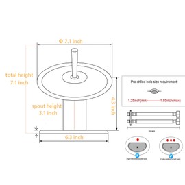 Bathroom Faucet Black Glass Spout Waterfall Single Handle One Hole Bath Sink Faucet Vanity Lavatory Basin Mixer Tap with Cover Plate Deck Mount Commercial