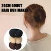 2 Pcs Donut Hair Bun Maker Roll Tool Hair Ring