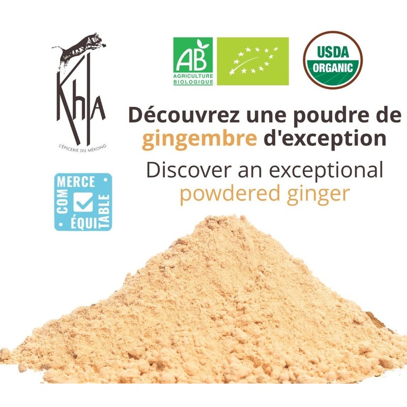 KHLA - Ginger Powder - Organically Produced and Fair Trade