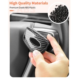 Summleaf for Chevry Key Fob Cover,Remote Control Cover Smart Key Protector Key Case Shell Holder for Silverado,for Tahoe,for GMC-Yukon,for GMC-Sierra 2020+,for Colorado 2023+,Carbon Fiber Accessories