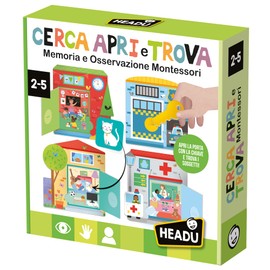 Headu Open Search and Find Montessori Memory and Observation for Toddlers It57168 Educational Game for Children 2-5 Years