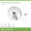 Symmons S-5500-TRM Elm Shower Valve Trim in Polished Chrome (Valve