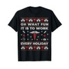 Funny Nurse Nursing Doctor Ugly Christmas Sweater Gift T-Shirt, black