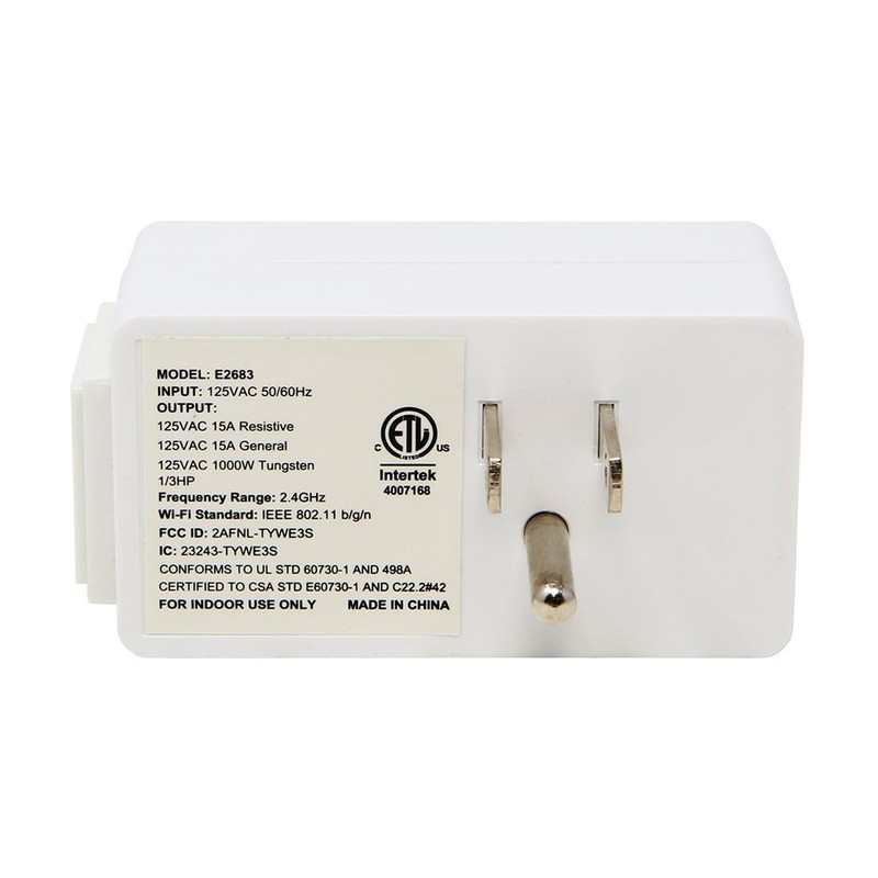 Lightkiwi E2683 WiFi Smart Plug for Low Voltage Landscape Lighting