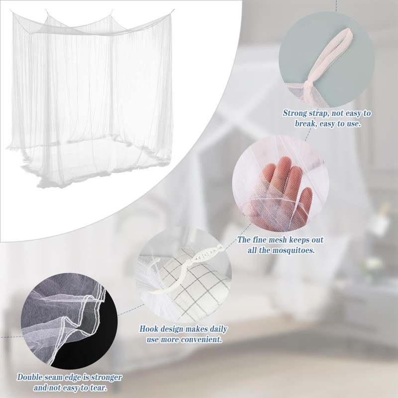 ACTOYS Mosquito Net Bed XXL, Mosquito Net Travel Outdoor, Mosquito