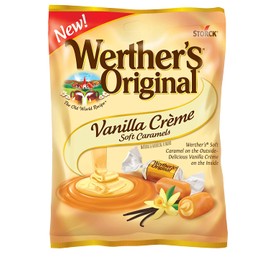 Werther's Original Vanilla Creme Soft Caramels, 4.51 Oz Pack of 4