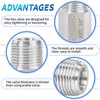 ChillWaves 304 Stainless Steel In-Line Siamese Check Valve 3/8" NPT