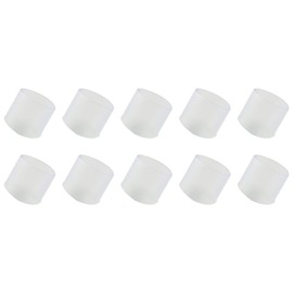 METALLIXITY Chair Leg End Cover (16mm Dia) 8Pcs, PVC Furniture Feet Caps Floor Protector - for Sofa Table Patio Chairs, Clear