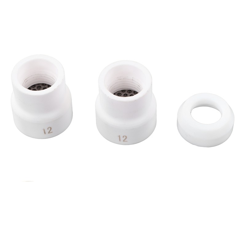 6PCS Torch Adapter Kit Ceramic Red Copper Welding Torch Mount