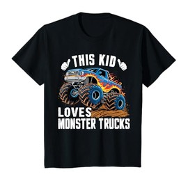 This Kid Loves Monster Trucks Birthday Party Monster Truck T-Shirt