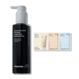 Black Volcanic Song Paha Pore Cleansing Oil 200mL + 1 Volcanic Song Pore Dual Mask Pouch / 블랙 화산송이 파하 모공 클렌징 오일 200mL + 화산송이모공듀얼마스크 파우치 1매