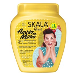 SKALA Crema de Tratamiento 2 en 1 Almidón de Maíz Volumen y Cuerpo Aroma Floral 1 kg